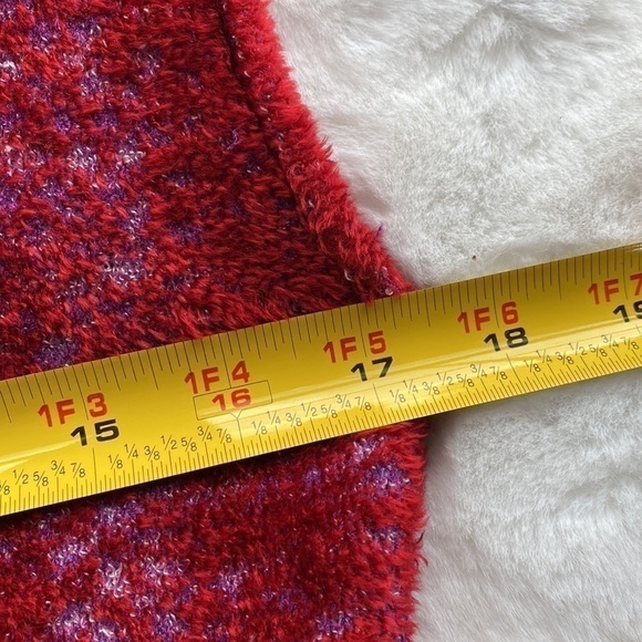 Lainey Keogh Made in Ireland Red Cashmere Sweater Size Medium/Large - Picture 7 of 9